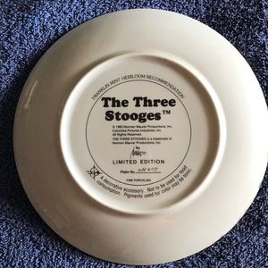 The boys! Three Stooges collector plate.